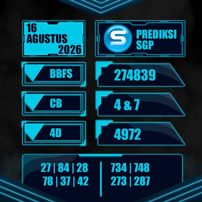 result toto SINGAPORE 16-Aug-2026