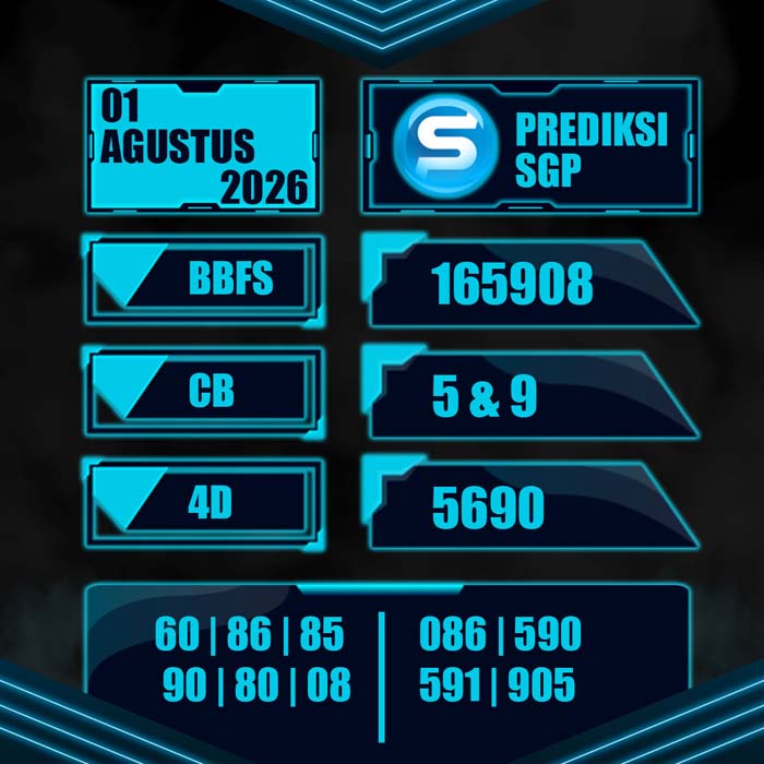 result toto SINGAPORE 1-Aug-2026