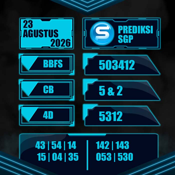 result toto SINGAPORE 23-Aug-2026