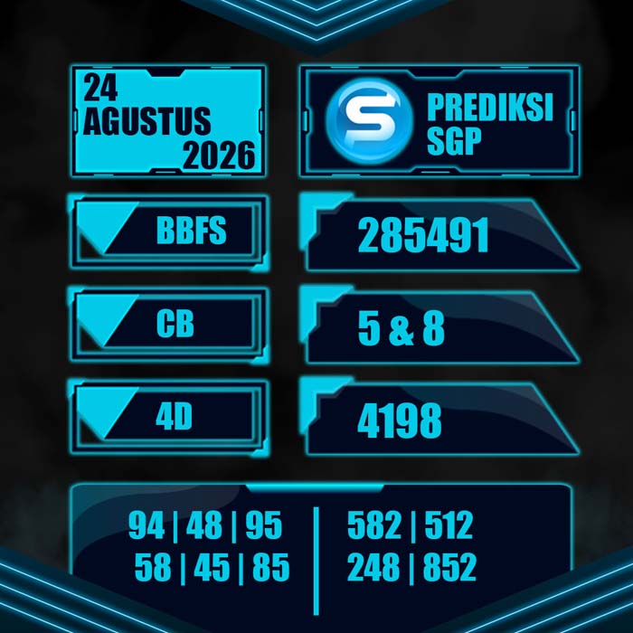 result toto SINGAPORE 24-Aug-2026