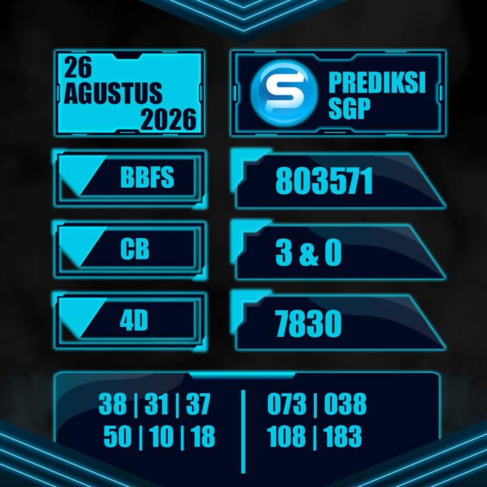 result toto SINGAPORE 26-Aug-2026