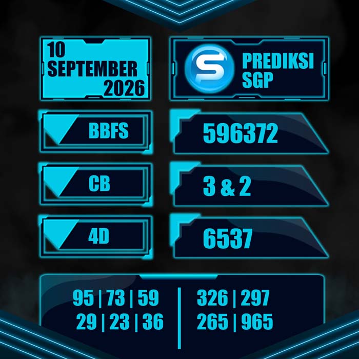 result toto SINGAPORE 10-Sep-2026