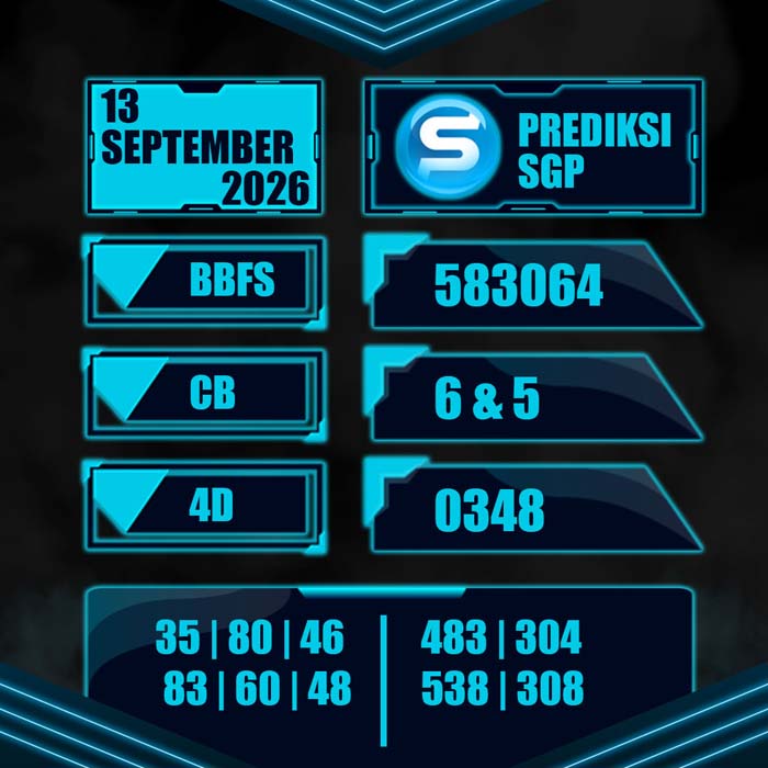 result toto SINGAPORE 13-Sep-2026