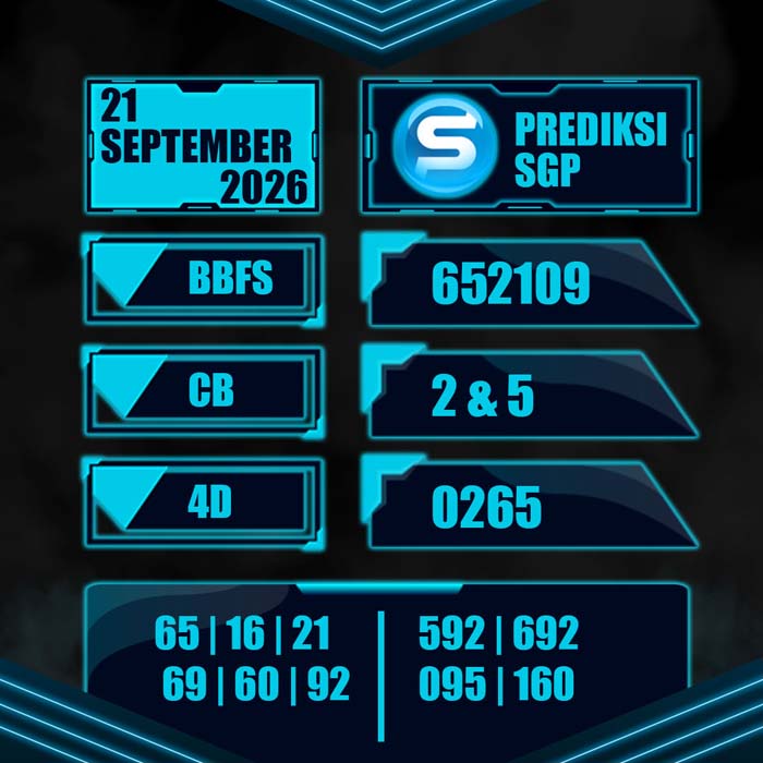 result toto SINGAPORE 21-Sep-2026