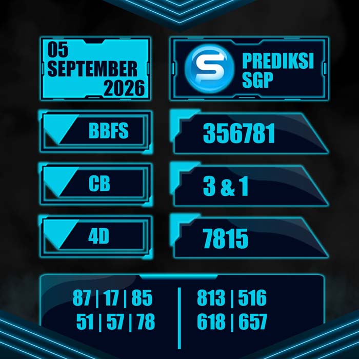 result toto SINGAPORE 5-Sep-2026