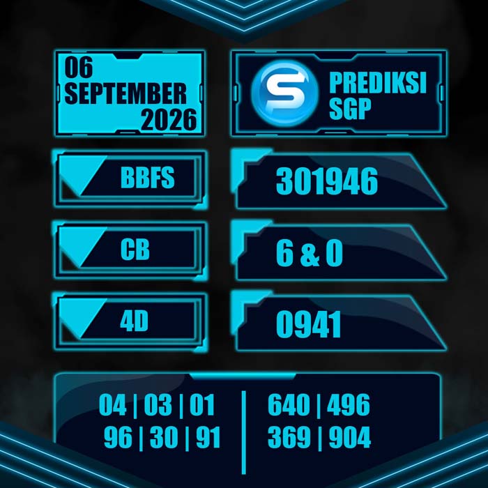 result toto SINGAPORE 6-Sep-2026