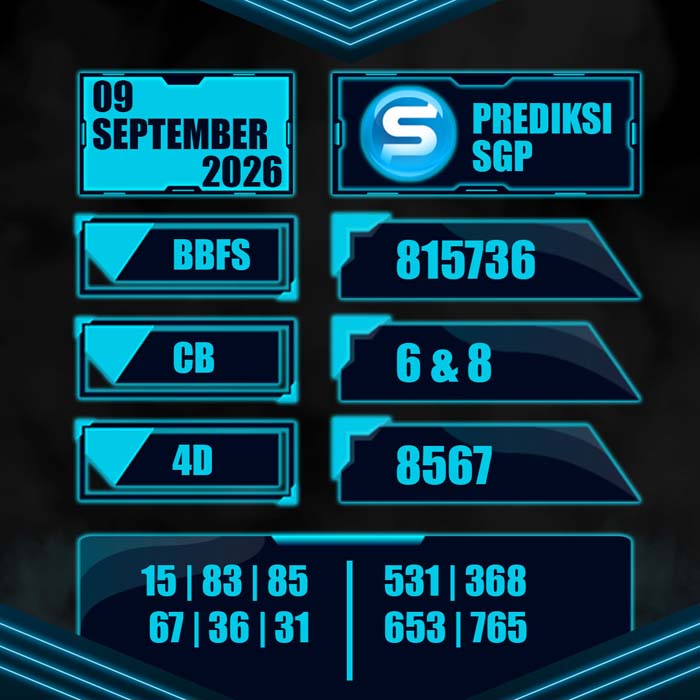 result toto SINGAPORE 9-Sep-2026